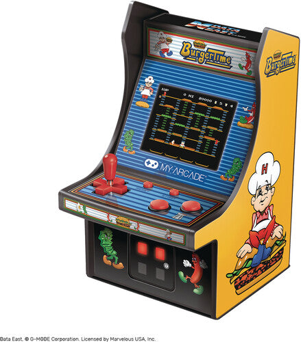 My Arcade DGUNL-3203 Burger Time Micro Player Retro Arcade Machine - 6 Inch