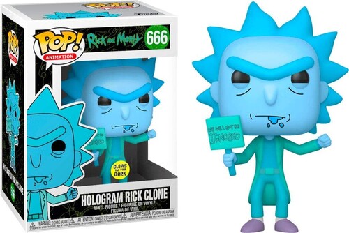 FUNKO POP! ANIMATION: Rick & Morty - Hologram Rick Protestor (GW)