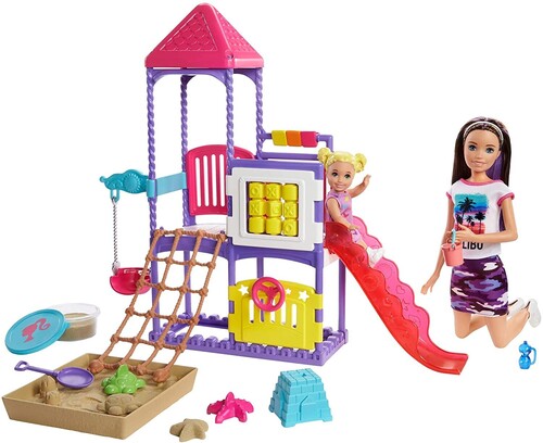 Mattel - Barbie Skipper Babysitters Inc. Climb 'n Explore Playground, with Dolls