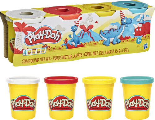 Hasbro - Play-Doh 4 Pack of Classic Non-Toxic Colors, 4-Ounce Cans