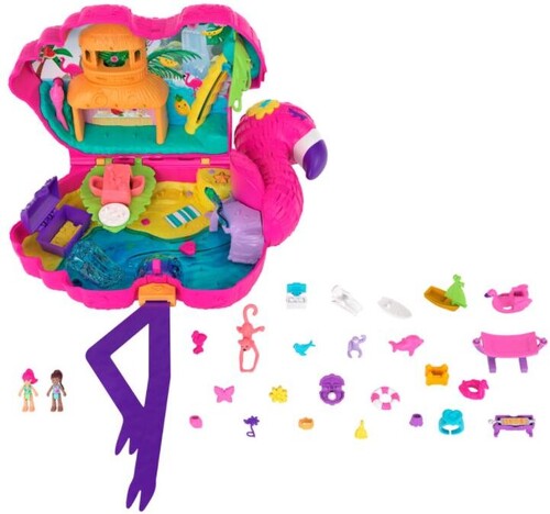 Mattel - Polly Pocket Flamingo Party Pinata Compact