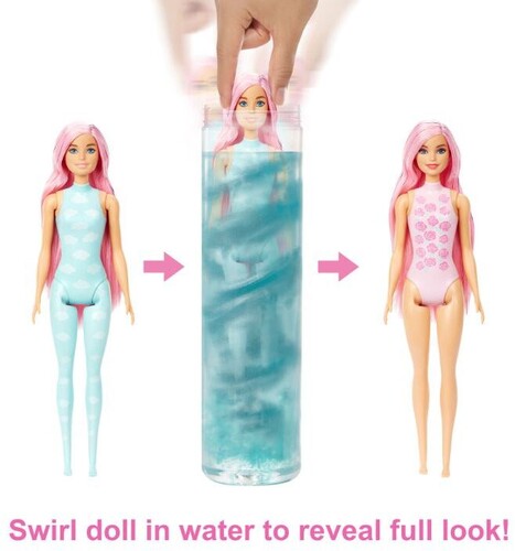 Mattel - Barbie Color Reveal Doll, One Surprise Color Reveal with Each Transaction
