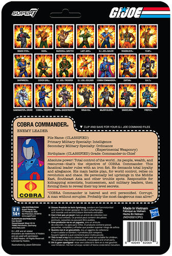 Super7 - G.I. Joe Reaction Wave 4 - Cobra Commander (Cape & Scepter)