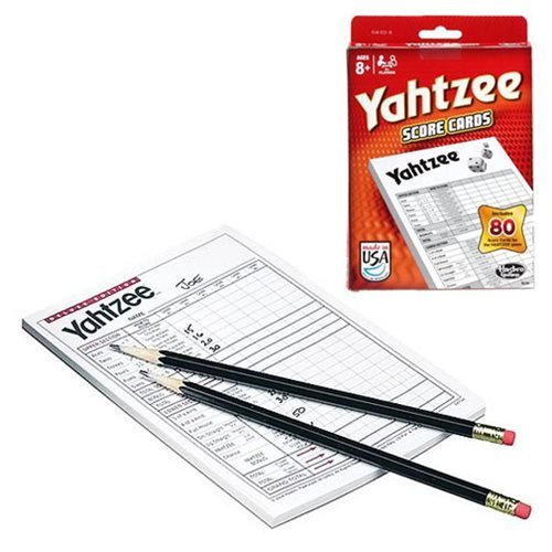 Yahtzee Game Score Pads