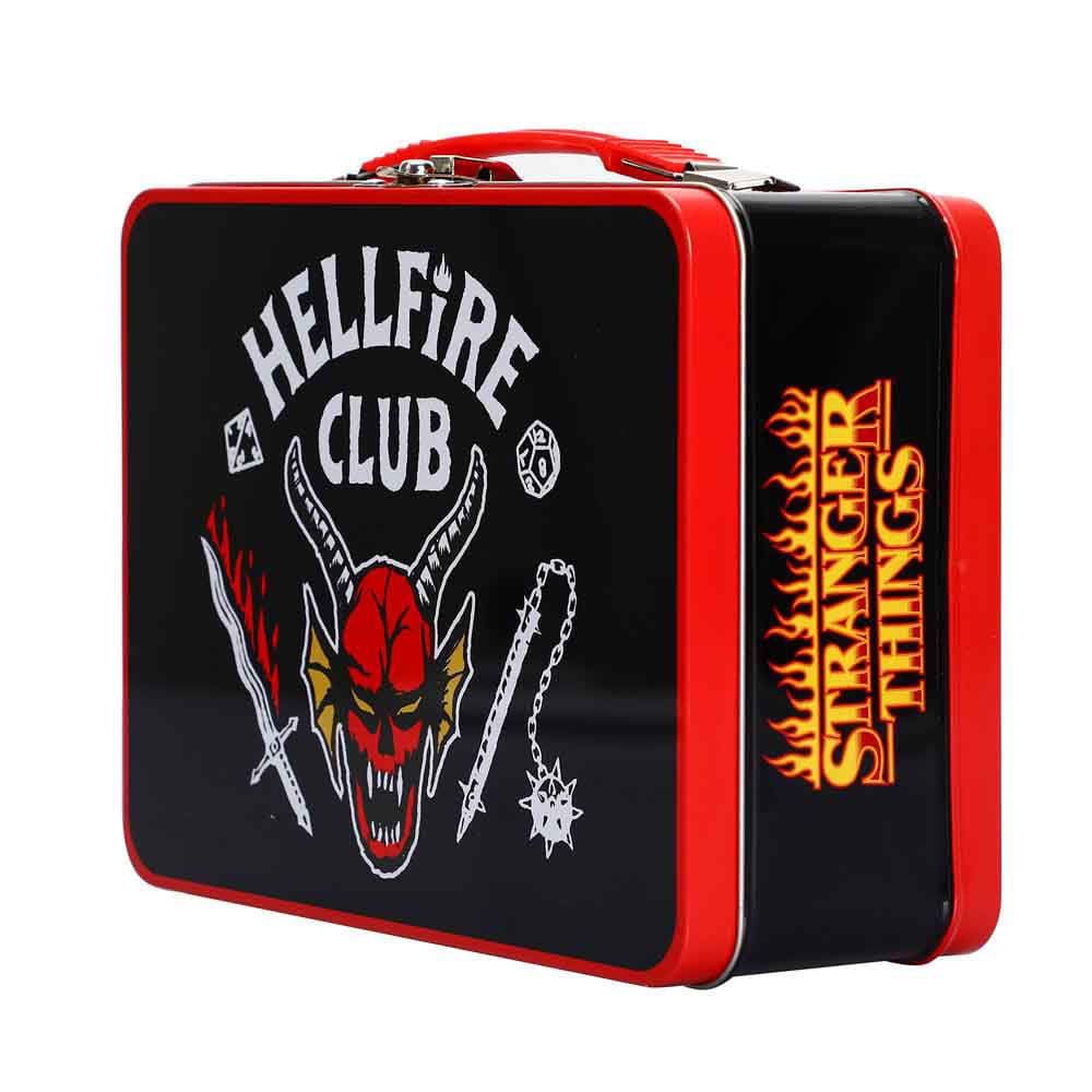 9 Stranger Things Hellfire Club Tin Tote - Lunch Box