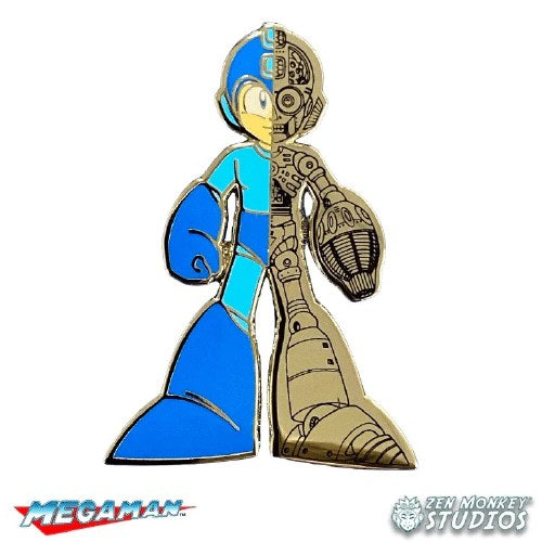 Zen Monkey - Mega Man Endoskeleton Rainbow Holo Foil Crest Pin