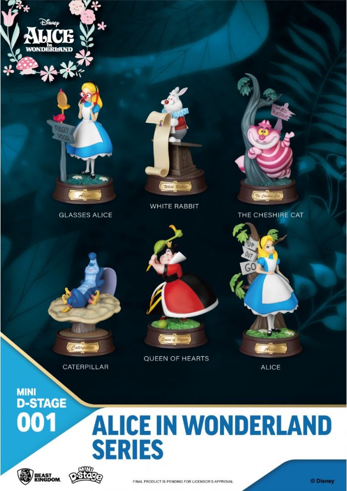Beast Kingdom - Alice In Wonderland Mini D-Stage 001 6Pc Set