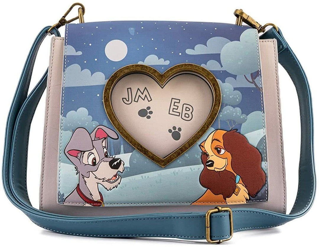 Loungefly Disney: Lady and the Tramp Wet Cement Cross Body Bag